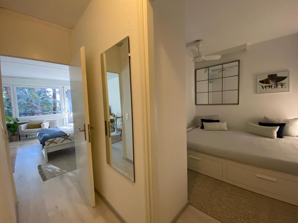 ביסונה Luganersee, Pool, Strand, Parkplatz, Suite מראה חיצוני תמונה