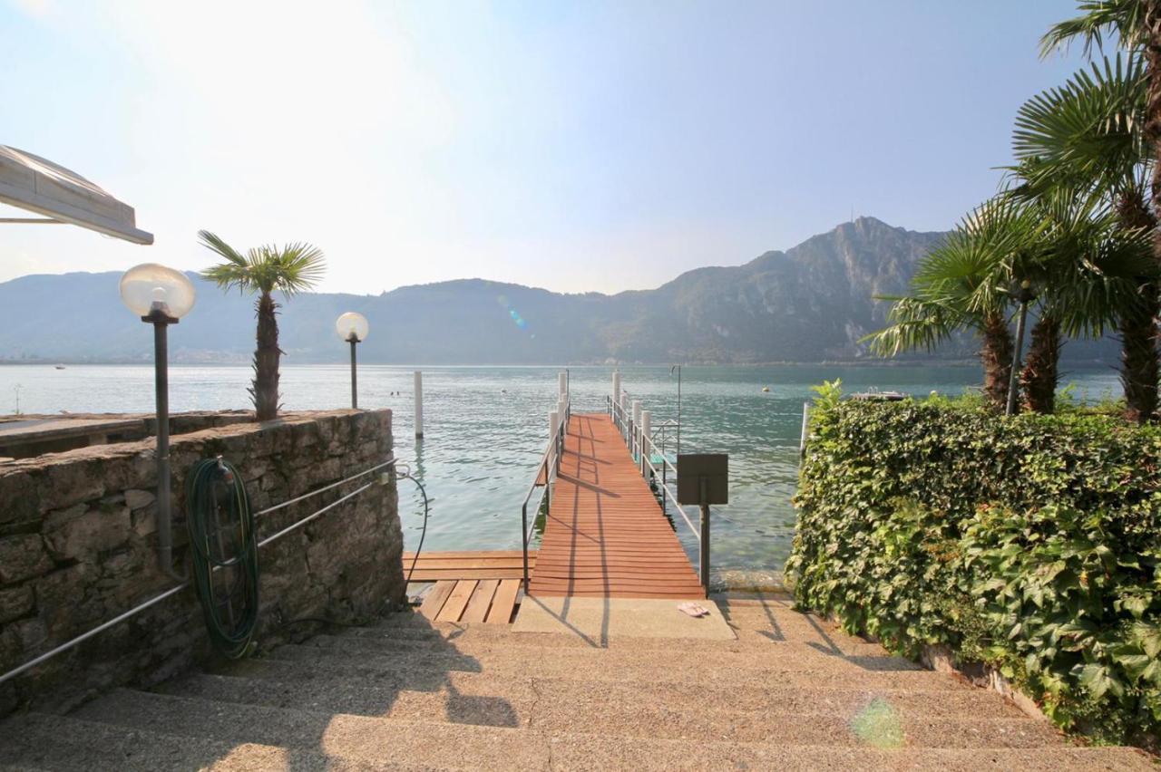 ביסונה Luganersee, Pool, Strand, Parkplatz, Suite מראה חיצוני תמונה